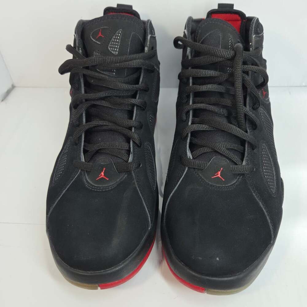 Jordan True Flight Size 14 Black Gym Red Sneakers